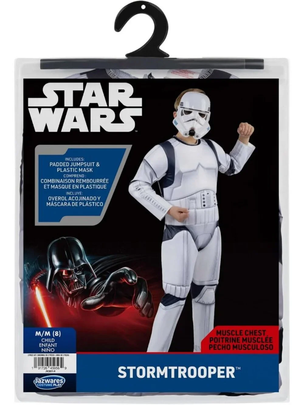 Youth Stormtrooper Halloween Costume - Premium Padded Jumpsuit & Mask, Fun